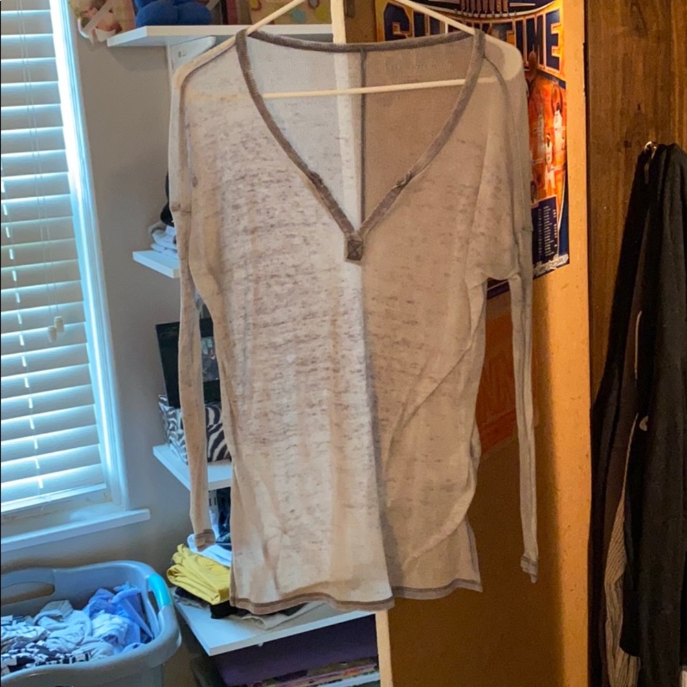Light grey oversized long sleeve